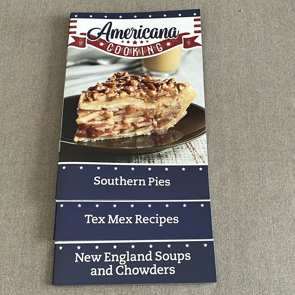 Lot of 3 Americana Cooking cook books